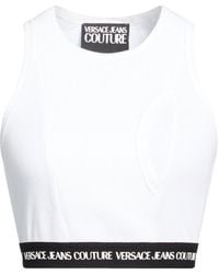 Versace Jeans Couture - Top Cotton - Lyst