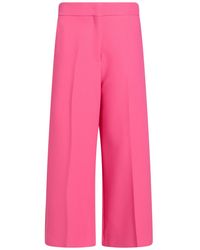 MSGM - Fuchsia Pants Polyester, Viscose, Elastane - Lyst