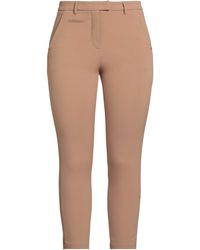 SEVENTY VENEZIA - Camel Pants Polyester, Virgin Wool, Elastane - Lyst