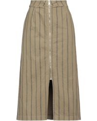 LOU LOU BELLE VILLE PARIS - Midi Skirt Cotton, Elastane - Lyst