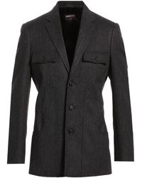 DSquared² - Blazer Virgin Wool, Cotton, Linen - Lyst