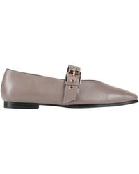 Christian Lacroix - Taupe Ballet Flats Sheepskin - Lyst