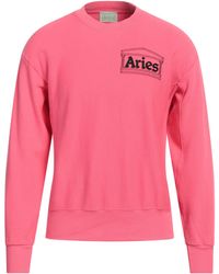 Aries - Fuchsia Sweatshirt Cotton - Lyst