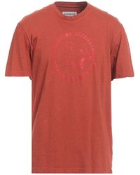 Bikkembergs - Rust T-Shirt Cotton, Elastane - Lyst