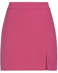 Haveone - Fuchsia Mini Skirt Polyester, Viscose, Elastane - Lyst
