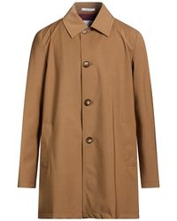EIDUM - Camel Overcoat & Trench Coat Polyester, Wool, Polyurethane, Elastane - Lyst