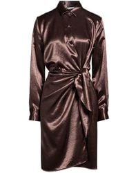 Caliban - Dark Mini Dress Polyester - Lyst