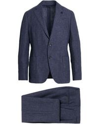 Lardini - Slate Suit Linen, Wool - Lyst