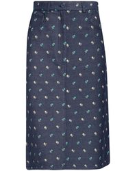 Paul & Joe - Midi Skirt Cotton, Polyester, Elastane - Lyst