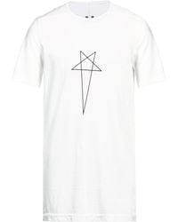 Rick Owens - Ivory T-Shirt Cotton - Lyst