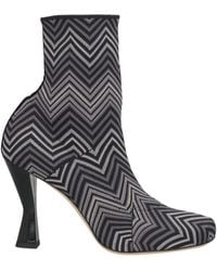 Missoni - Slate Ankle Boots Textile Fibers - Lyst