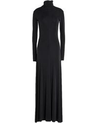 Alysi - Chocolat Charcoal Maxi Dress Viscose, Polyester, Elastane - Lyst