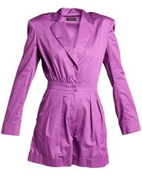 ANDAMANE - Mauve Playsuit Cotton - Lyst