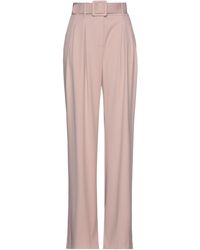 Femme Vêtements Pantalons décontractés Pantalon clair en cuir synthétique Blumarine en coloris Marron élégants et chinos Sarouels 
