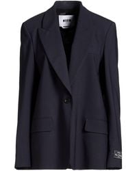 MSGM - Blazer Virgin Wool, Elastane - Lyst