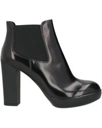Hogan - Ankle Boots Leather, Textile Fibers - Lyst