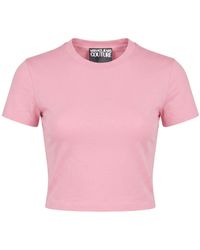 Versace Jeans Couture - Antique Rose T-Shirt Cotton, Elastane - Lyst