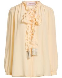 Valentino Garavani - Apricot Shirt Silk, Viscose, Cotton - Lyst
