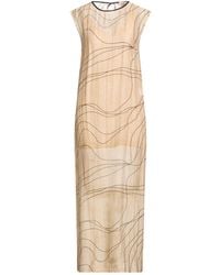 Alysi - Maxi Dress Lyocell, Polyester - Lyst