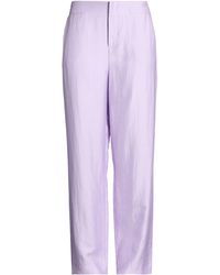 Furore - Lilac Pants Viscose, Linen, Polyamide - Lyst