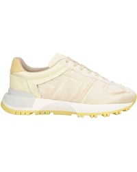 Maison Margiela - Ivory Sneakers Leather, Textile Fibers - Lyst