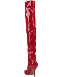 red over the knee boots wide calf