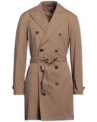 Grey Daniele Alessandrini - Overcoat & Trench Coat - Lyst
