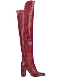 Strategia Knee Boots - Red