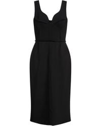 Halston - Midi-Kleid - Lyst