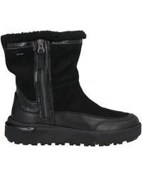 Geox - Sherpa-Lined Leather Ankle Boots - Lyst