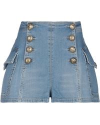 Elisabetta Franchi - Denim Shorts - Lyst