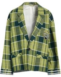 KENZO - Lime Blazer Linen - Lyst