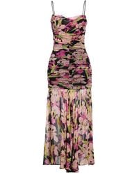 Pinko - Midi Dress Viscose, Polyamide - Lyst