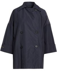 Peserico - Overcoat & Trench Coat Cotton, Polyamide - Lyst