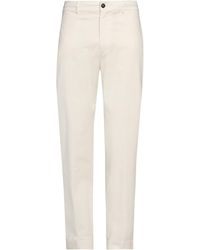 Grifoni - Ivory Pants Cotton, Elastane - Lyst
