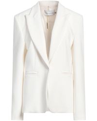 SIMONA CORSELLINI - Ivory Blazer Polyester, Viscose, Cotton, Elastane - Lyst