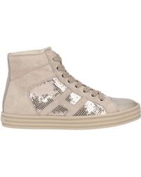 Hogan Rebel - Taupe Sneakers Leather - Lyst