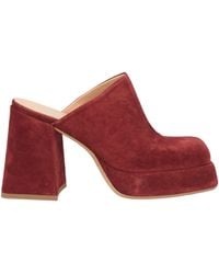 CURIOSITÉ - Chocolate Mules & Clogs Leather - Lyst