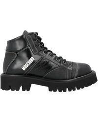 Moschino - Ankle Boots Leather - Lyst