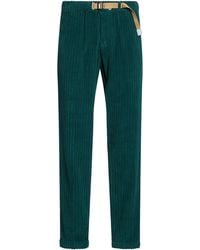 White Sand - Emerald Pants Cotton - Lyst