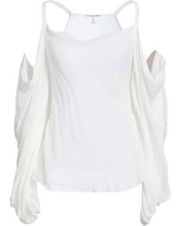Patrizia Pepe - Ivory Top Viscose - Lyst