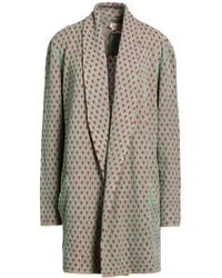 Ferragamo - Overcoat & Trench Coat Viscose, Cotton, Metallic Polyester, Polyamide, Polyurethane - Lyst