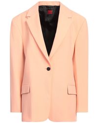 HUGO - Apricot Blazer Polyester, Viscose, Elastane - Lyst