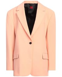 HUGO - Apricot Blazer Polyester, Viscose, Elastane - Lyst