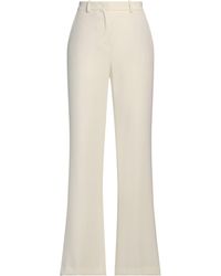 Kaos - Ivory Pants Polyester, Elastane - Lyst