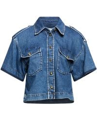 Sandro - Denim Shirt - Lyst