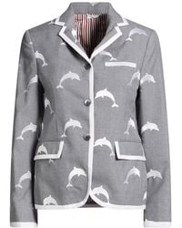 Thom Browne - Blazer Wool, Polyester - Lyst