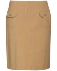 Strenesse - Sand Mini Skirt Cotton, Polyamide, Elastane - Lyst