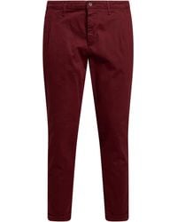 Squad² - Burgundy Pants Cotton, Elastane - Lyst