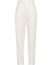 Dixie - Ivory Pants Viscose, Linen, Cotton, Elastane - Lyst